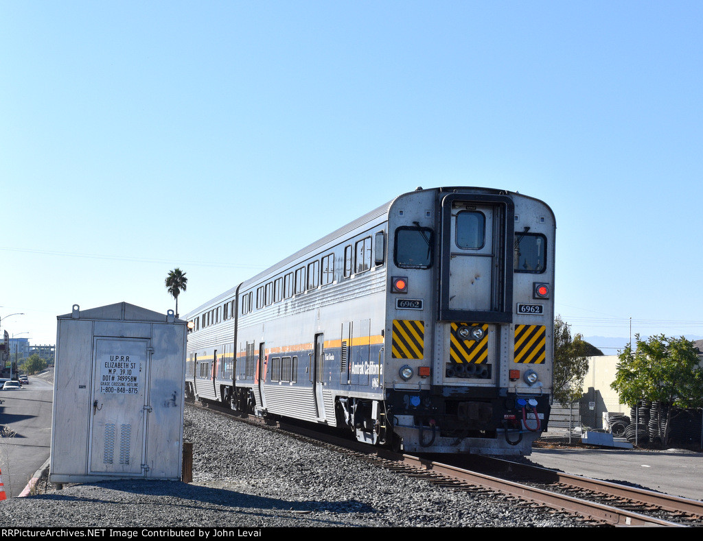 California Car # 6962 trails on Train # 529 